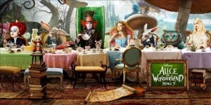 Poster promozionale in banner di Alice In Wonderland