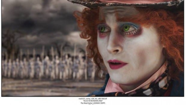 Alice in Wonderland Il Cappellaio Matto Film Frame Esclusiva Screenweek mid