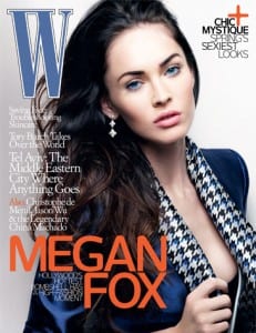 Megan Fox sulla copertina di "W"