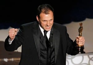 Mauro Fiore durante la premiazione degli Oscar
