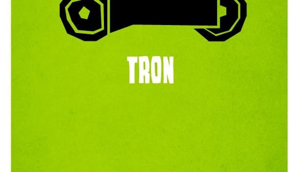 locandina tron verde moto