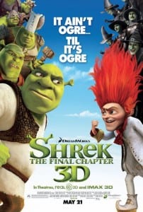 Locandina americana di "Shrek e vissero felici e contenti"