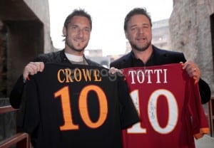 Russell Crowe e Totti