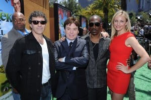 Arrives at the premiere of DreamWorks Animation's "Shrek Forever After" at Gibson Amphitheatre on May 16, 2010 in Universal City, California.
