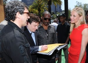 Arrives at the premiere of DreamWorks Animation's "Shrek Forever After" at Gibson Amphitheatre on May 16, 2010 in Universal City, California.
