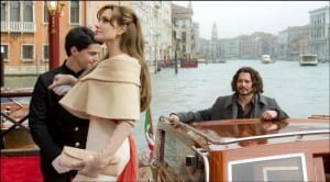 Angelina Jolie e Johnny Depp in "The Tourist"