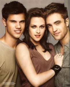 Taylor Lautner, Kristen Stewart,, Robert Pattinson,