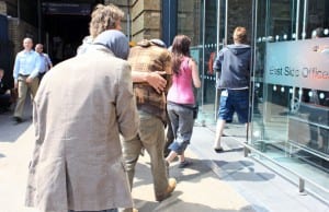 Harry potter stars arrive on deathly hallows set