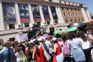 Kristen stewart e taylor lautner a roma