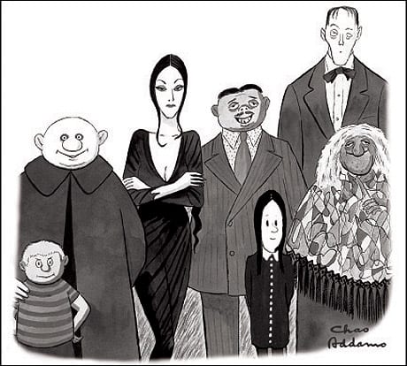 Addams Family sketch Charles Addams