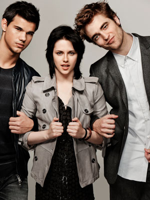 Taylor Lautner Kristen Stewart e Robert Pattinson