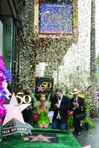 Tinker Bell, Brad Raymond and Hollywood Chamber of Commerce's Sam Smith