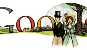 Il Doodle di Google dedicato a Jane Austen