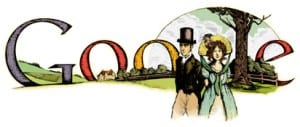 Il Doodle di Google dedicato a Jane Austen
