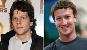 Jesse Eisenberg e Mark Zuckerberg