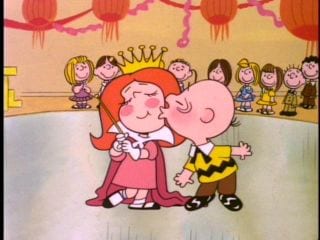 Charlie Brown bacio