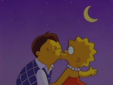 lisa simpson bacio