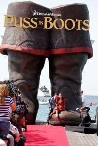 Attends the 'Puss in Boots' Photocall at Carlton Beach during the 64th Cannes Film Festival on May 11, 2011 in Cannes, France.