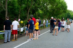 Mourners Visit The Scene Of Ryan Dunn's Fatal Accident