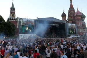 TRANSFORMERS 3: DARK OF THE MOON Linkin Park concert at Red Square
