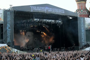 TRANSFORMERS 3: DARK OF THE MOON Linkin Park concert at Red Square