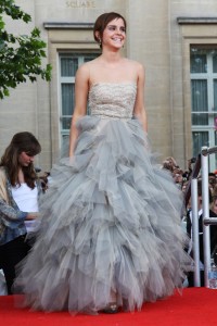 L'attrice Emma Watson sul red carpet