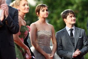 J. K. rowling, Emma watson, Daniel Radcliffe