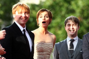 Rupert Grint, Emma Watson e Daniel Radcliffe