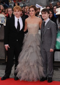 I tre attori sul red carpet