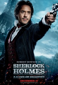 sherlock holmes 2 character poster banner robert downey jr