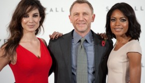Bèrènice Marlohe, Daniel Craig e Naomie Harris
