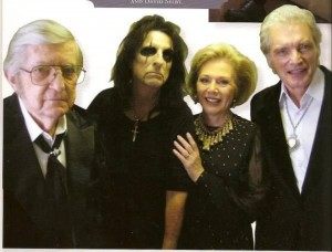 Alice Cooper sul set