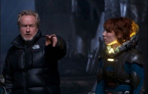 prometheus ridley scott e noomi rapace