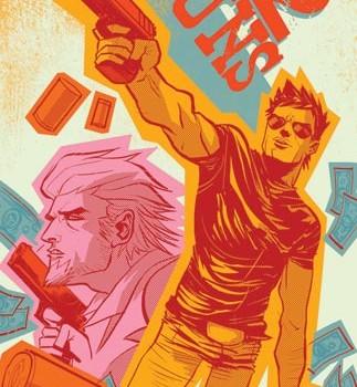 2 guns poster fumetto