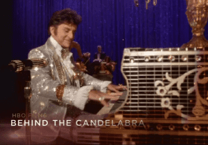 behind the candelabra