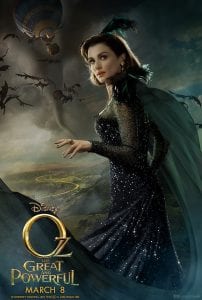 Rachel Weisz nel character poster de Il grande e potente Oz