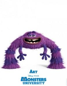Monsters university poster art