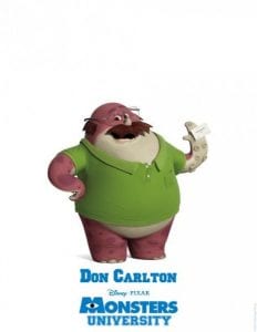 Monsters university poster don carlton