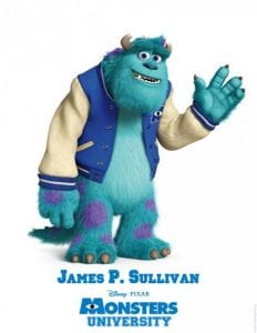 Monsters university poster james p sullivan