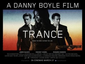I tre protagonisti di Trance nel nuovo poster del film