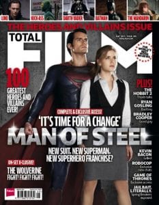 La cover di Total Film dedicata a L'uomo d'acciaio