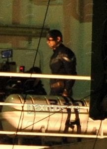 Chris Evans sul set di Captain America: The Winter Soldier