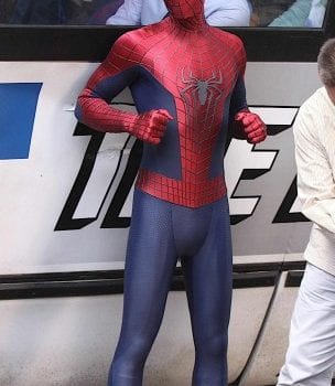 amazing spider man 2 set photo bus 3