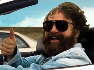 Zach Galifianakis in una scena di Una notte da leoni 3