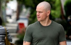 Matt Damon in un'immagine promozionale di Elysium, nuovo film di Neill Blomkamp