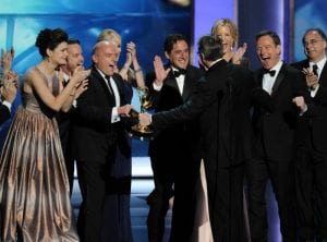 Vince Gilligan e il cast di Breaking Bad