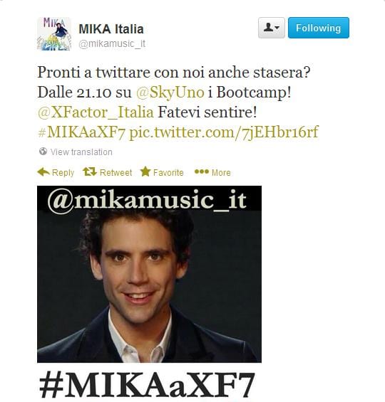mika X Factor 7: live blogging della terza serata