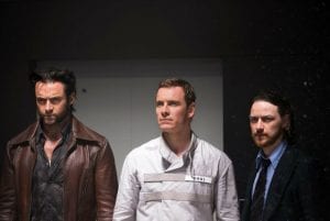 Hugh Jackman, Michael Fassbender e James McAvoy