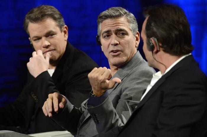 Matt Damon, Clooney e Dujardin