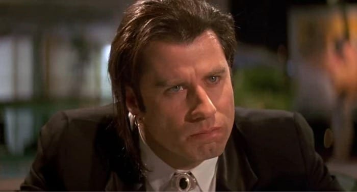 John Travolta in "Pulp Fiction"